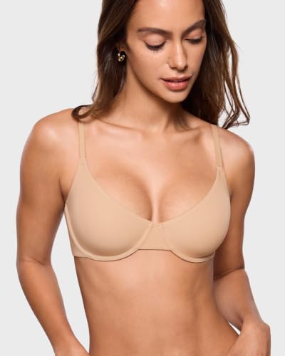 Image of INLYRIC Women's Unlined Balconette Bra Tshirt Underwire