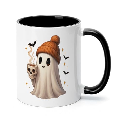 Taza de cerámica Halloween con diseño de fantasma miniatura 1