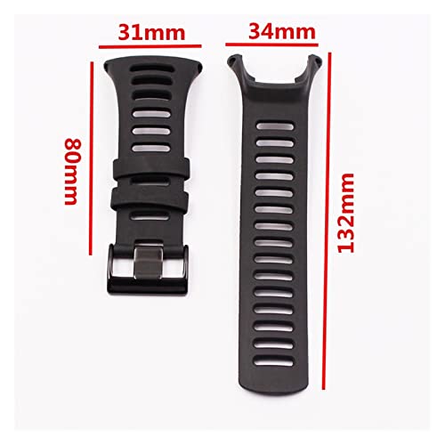 Bracelet de montre Ambit de 24 mm avec finitions soignées en noir - 5