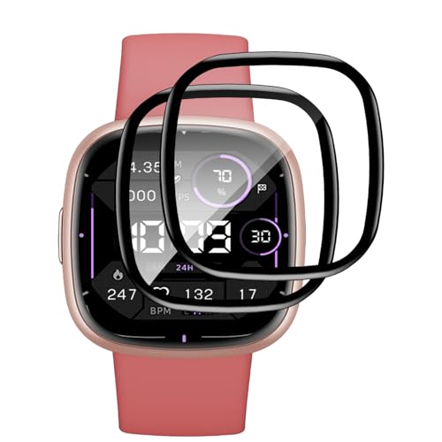 VideoSecu 2 unidades de cristal templado para Garmin Venu 3, lámina flexible de TPU autocurativa, sin burbujas, resistente a los arañazos, antihuellas, antisuciedad, ultrafina, 0,2 mm, ajuste perfecto