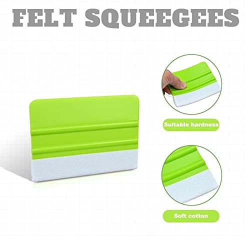 Litorange 4 Pcs Wallpaper Smoothing Tool Kit Wallpaper Squeegees for Wallpaper Installation, Window Tint Film, Car Vinyl Wrap