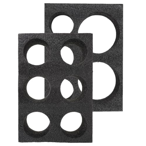 LOLIPPYY 2 pezzi Portabicchieri Multi di Perla Nero Supporto Portatazze per Bevande da Asporto Vassoio Fissaggio Tazze Pratico e Resistente per Caffè Tè e Bibite Cold Brew Riutilizzabile