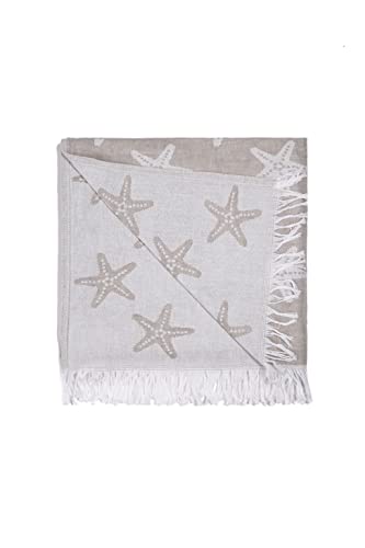 Barine Starfish Peshtemal Luxury Turkish Beach Towel (Beige) #TOP4