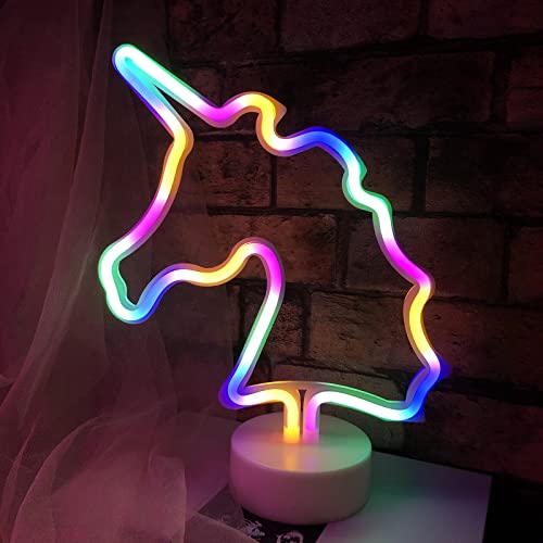 Eyejoy Unicorn Led Light Colorful Unicorn Light Neon Sign Battery Or Usb Operated Unicorn Lamps For Girls Bedroom Decor Unicorn Night Light For Girls Unicorn Gifts For Birthday Christmas Party #TOP4