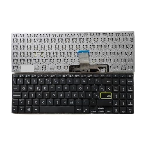 Clavier russe espagnol Vivobook E510 L510 X521 de remplacement noir non rétroéclairé