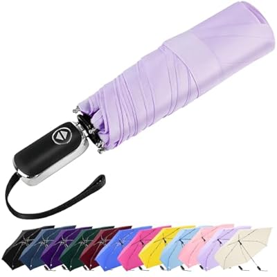 Lejorain Mini Umbrella for Travel Automatic - F...