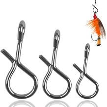 150pcs Fly Fishing Snaps, Stainless Steel Quick Lure Change Snaps No Knot Fast Clips Lure Connector Tackle for Fly Fishing Flies Mixed 3 Sizes
