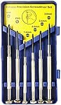 6 PCS Precision Screwdriver Set, Small Screwdriver Kit in case Precision Repair Tool Kit Pocket Size Screwdriver Kit Precision Mini Slotted Screwdriver Set for Jewelers Watchmaker iPhone