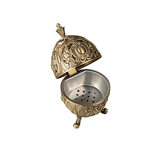 Feyarl Vintage Floral Alloy Incense Burner #TOP15