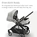 UPPAbaby Cruz V3 Stroller - from Birth + Car Seat Compatible - Full-Size, Reversible Seat - Infant Insert, Bug and Rain Shields Included - Savannah (Pearl Gray Jacquard/Carbon Frame/Chestnut Leather)