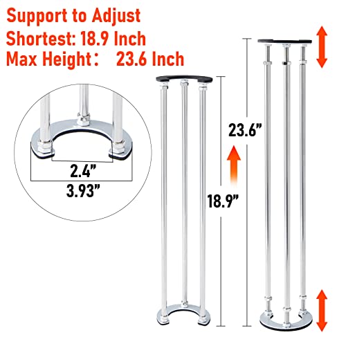 Hi-Na Undermount Sink Legs Brackets Support Kit For Bathroom Wall Mount Sink Installation (18.1-26 Inches（46-66Cm）) #TOP1