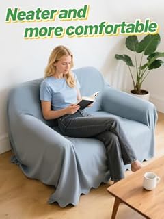 Alphatool 10Pcs Sofa Slipcovers Tuck Grips - 2 Sizes Clear Silicone Anti-Slip Grips Keeping Armchair Couch Covers in Place (Included 5Pcs 15.7" & 5Pcs 7.9")