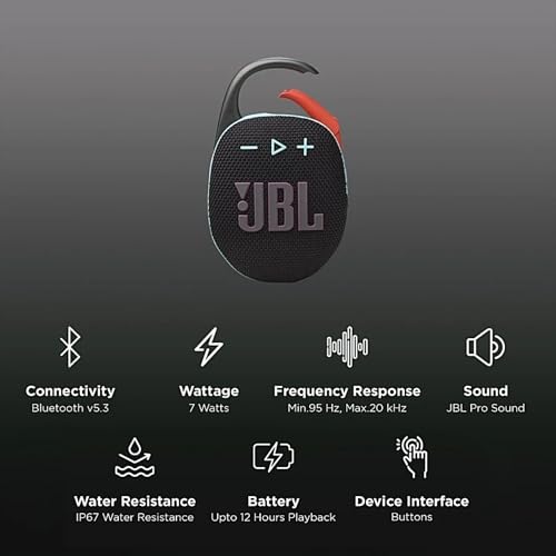 JBL Clip 5 carabiner detail