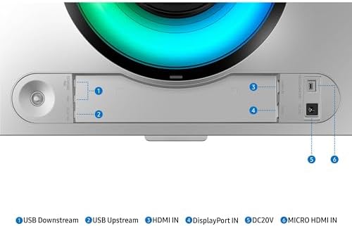 Samsung 49" Odyssey G93SC Series Curved Gaming Monitor, QD-OLED, 240Hz, 0.03ms, DQHD, G-Sync Compatible, FreeSync Premium Pro, Adjustable Stand — view 13