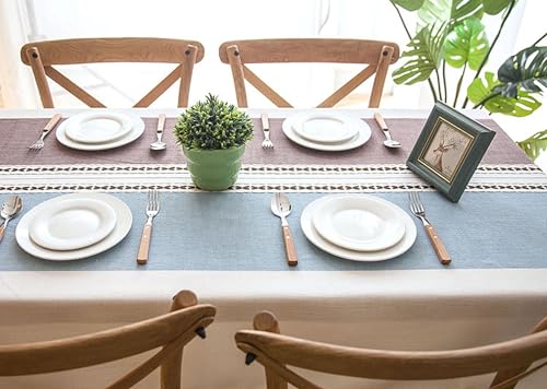 Nappe de table décoration violette pour repas de fête et dîners chaleureux - 4