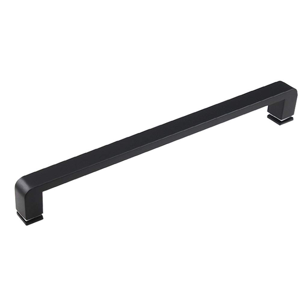 Poignée de porte de douche noire T Bar CHEWYNP pour remplacement de bouton en verre