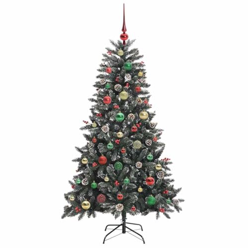 Árbol de Navidad artificial decorado con luces LED para interior y exterior 6