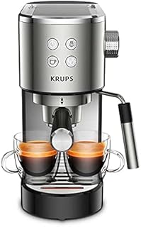 Krups Virtuoso XP442C40 Pump Espresso Coffee Machine, Stainless Steel