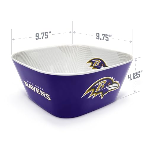 Image of YouTheFan NFL Baltimore Ravens Large Party Bowl