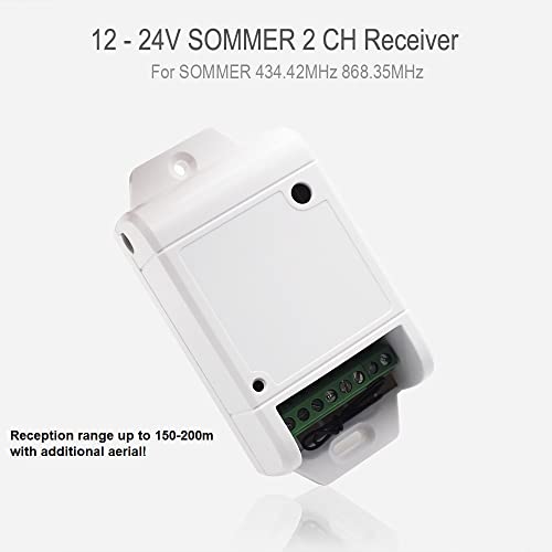 Récepteur compatible télécommande d'été pour un accès garage fluide