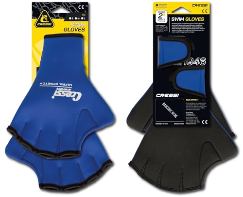 Cressi Swim Gloves guantes de natación para tus sesiones de fitness acuático en la piscina 6