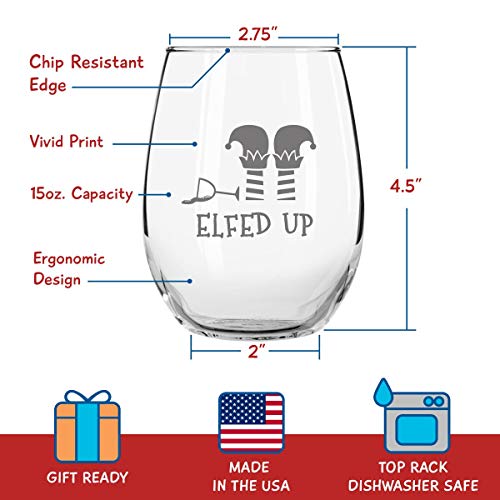 Drunk-Christmas-Funny-Stemless-Wine-Glasses-Set-of-4-Hilarious-Christmas-Themed-Wine-Glass-for-Holiday-Party-4-Designs-15-oz-Cheerful-Party-Cups-Gift-Exchange-Idea-for-White-Elephant-Xmas