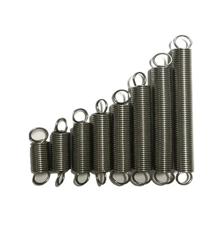 Lyuduo-������΂� Expansion Springs Stainless Steel Extension Tension Springs Wire Dia.0.4mm OD 5mm 6mm 15/20/25/30/35/40/45/50/55/60