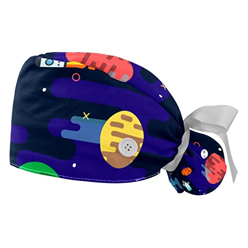 Casquettes de travail JDEZ anti-sueur : chapeaux bouffants galaxie espace légers contre la chaleur