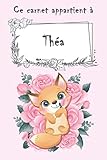 thea plus bh  Ce carnet appartient à Théa: Cahier personnalisé avec nom - Avec plus de 100 noms féminins et masculins au choix - 110 pages, 20,32 x 25,4 cm