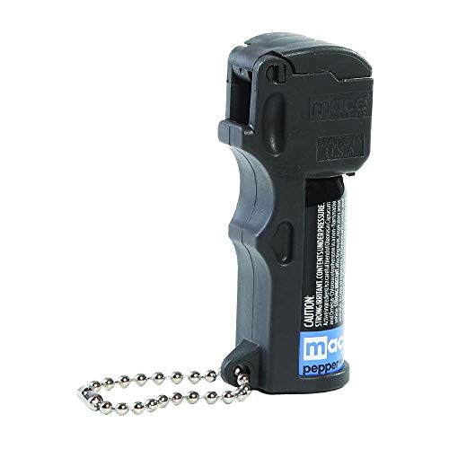 Mace Self-Defense Triple Action 3-In-1 Formula, 10' Pocket Pepper Spray With Tear Gas And Uv Marking Dye, Flip N' Grip, 11 Grams, Black, 3.25 Inch X 1.25 Inch Pocket Size #TOP29