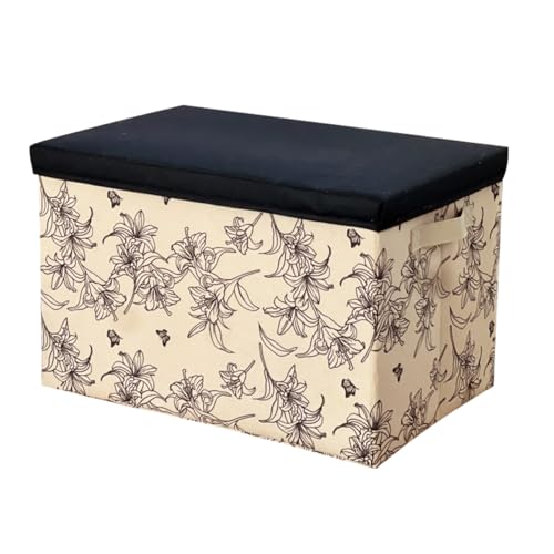 Boîte de rangement avec couvercle pour articles ménagers et jouets 40cm