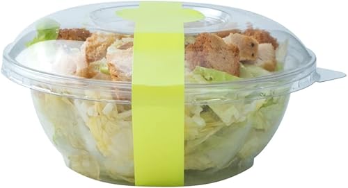 Miniatura 15 de Restaurantware RW Base - Bandas de embalaje de 12 x 1.5 pulgadas, 100 bandas autoadhesivas para el vientre, calcomanías desechables de papel verde