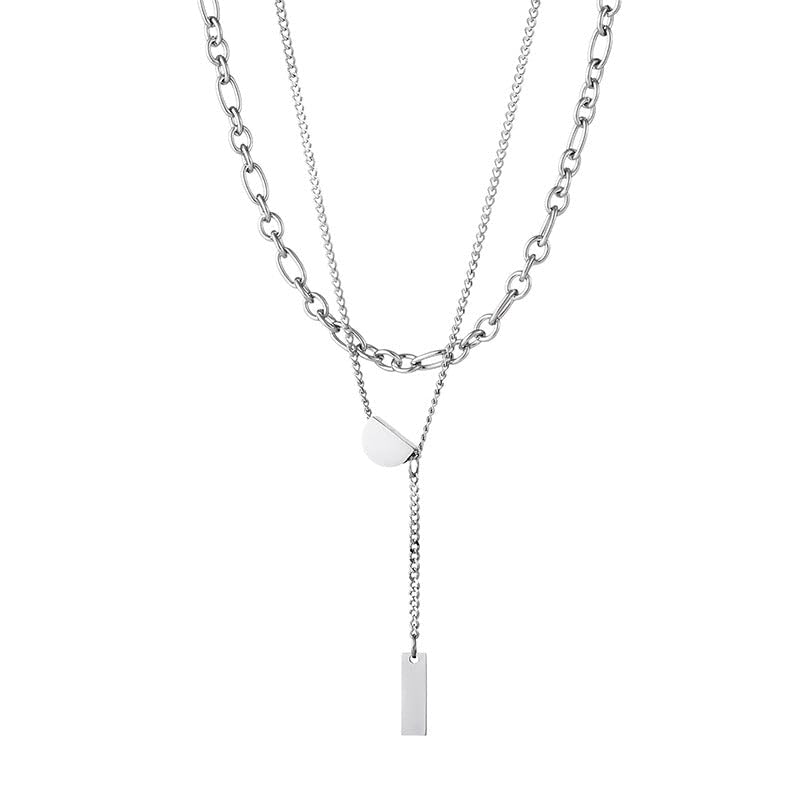 Image of SALTY ALPHA Anti Tarnish Stainless Steel Locket Neck Chain for Men | Stylish Pendant Necklace | Jewellery Accessories for Boys | Minimal Jewelry | Gifts for Boyfriend & Husband | Gift for Diwali, Christmas, Marriage, Birthday, Rakhi