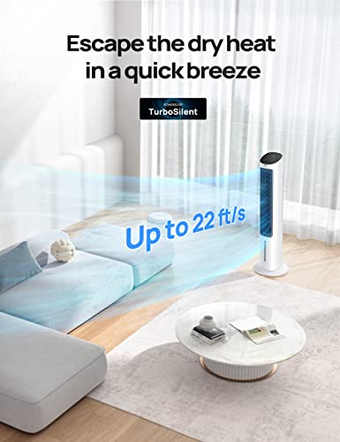 Dreo Cooling Fans That Blow Cold Air, 40" Evaporative Air Cooler, 2023 Upgrade Tower Fan For Bedroom With 80° Oscillating, Ice Packs, Remote Control, 3 Modes 4-Speed Quiet Floor Fan Home/Office #TOP2
