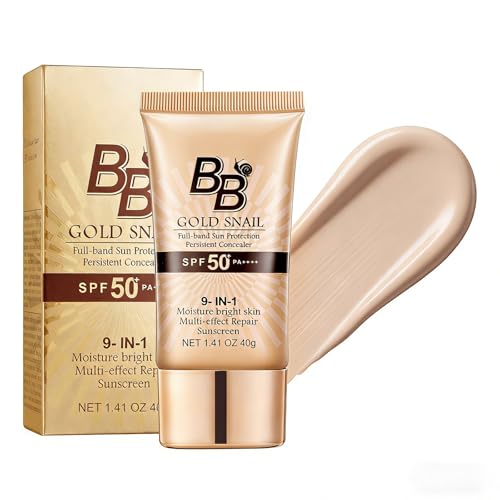 Virecose 40g BB Cream (Marfil), Crema con Color Hidratante con Efecto Corrector, Crema Facial SPF 50+ con Color, Cubre Imperfecciones y Rojeces, para un Tono Uniforme y Natural