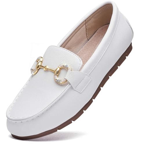 Image of Women's Knit Slip On Loafers - Breathable Mesh Flats with Memory Foam Insole & Arch Support, Non-Slip Comfortable Shoes for Work Office Commute, Driving, Casual Daily Walking (Wide Foot Friendly)