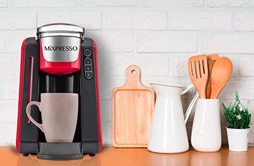 Mixpresso Single Cup Coffee Maker Compatible With 1.0 & 2.0 Single Cup Pods, Removable 45Oz Water Tank thumb #6