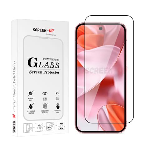 Image of ScreenUp Tempered Glass For Google Pixel 9 / Pixel 9 Pro - Ultra Clear, 9H Scratch Resistant, Full Coverage, Easy Install Screen Protector