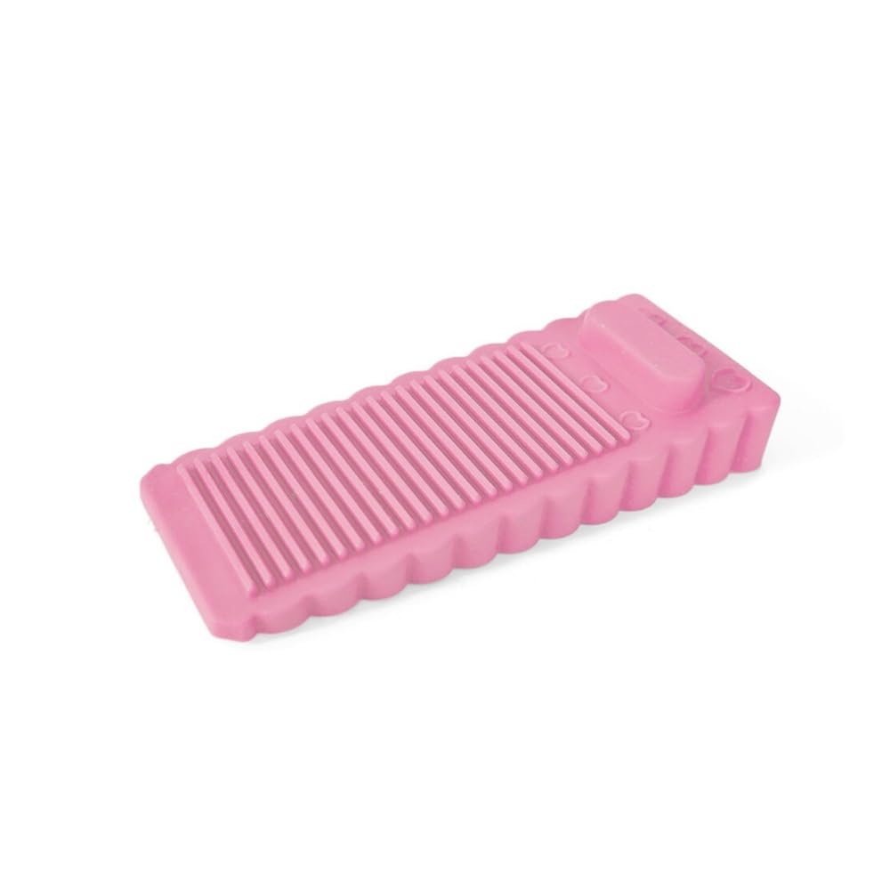 Silicone Door Stopper Reusable Shock Absorbent Block Wedge Doorstops Door Handle Stopper Home Office Door Anti-Collision Stopper(Pink)