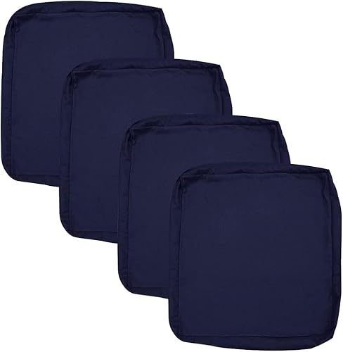 Oslimea Fundas de cojín de patio de 25 x 25 x 5 pulgadas, fundas de repuesto para cojines de muebles de exterior, resistentes al agua, fundas de