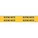 Brady 7128-4, 92076 Self-Sticking Vinyl Pipe Marker, (Pack of 50 Cards)