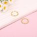 Mikovivi 2pcs Toe Rings for Women, Adjustable Toe Rings Set Classic Minimalist Simple Design Open Band Beach Foot Jewelry for Summer Vibes (Gold)