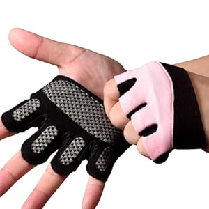 Sunnex Gym Gloves for Women & Men – Fingerless Workout Gloves for Weightlifting, Lightweight Breathable Fitness for Sports and More