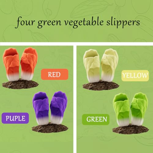 Vegetable Slippers Cabbage Shape Cloud Slides for Men Women Open Toe Sandals Pillow Slippers House Shoes for Pool Beach Shower3