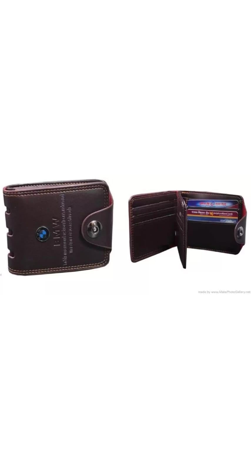 B.M Men's Brown Leather Wallet-image-38