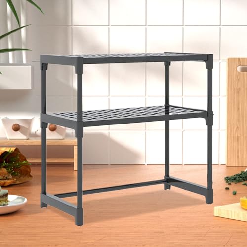 Étagère à micro-ondes pour organiser les ustensiles de cuisine encombrants