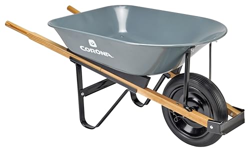 Corona Tools Wheelbarrow in a Box – 5 Cubic Foot Heavy Duty Garden Cart with 15” Flat-Free Tire for Gardening, Planting & Outdoor Use