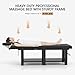Heavy Duty Wide Stationary Massage Table Metal Frame PU Leather Spa Facial Professional Adjustable Massage Bed with Open-Chest & Headrest for Treatment Physical Therapy Tatoo Salon Equipment