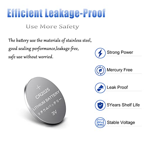Beidongli Cr2025 Battery 3V Lithium Battery Coin Button Cell 20 Pack 【5-Year Warranty】 #TOP5