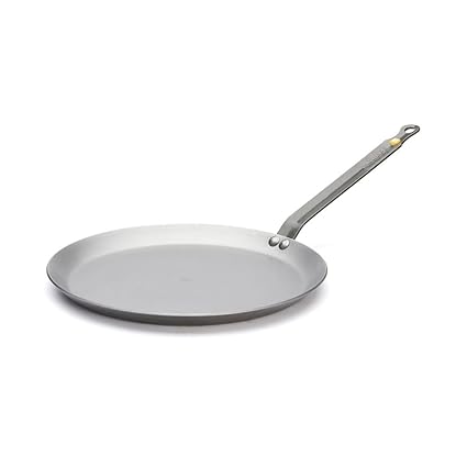 Mineral B Round Carbon Steel Crepe/Tortilla Pan 10.25-Inch